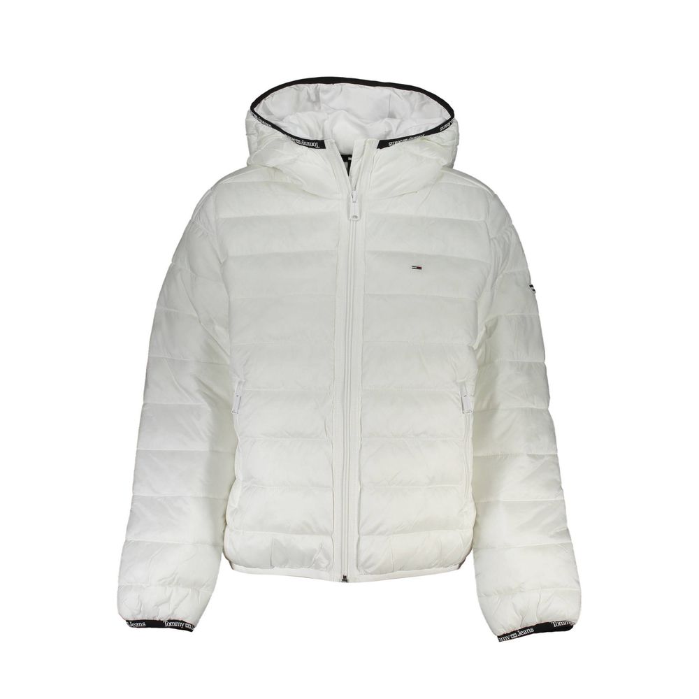 Jaquetas e casacos de poliéster branco Tommy Hilfiger