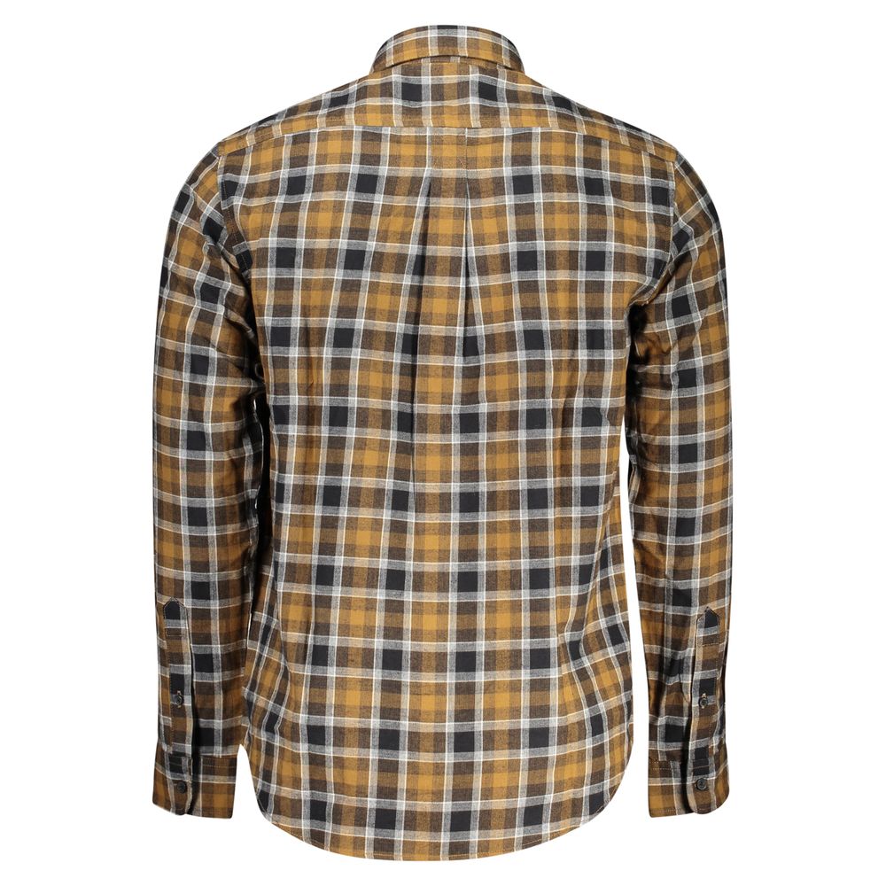 Camisa de algodão marrom Timberland