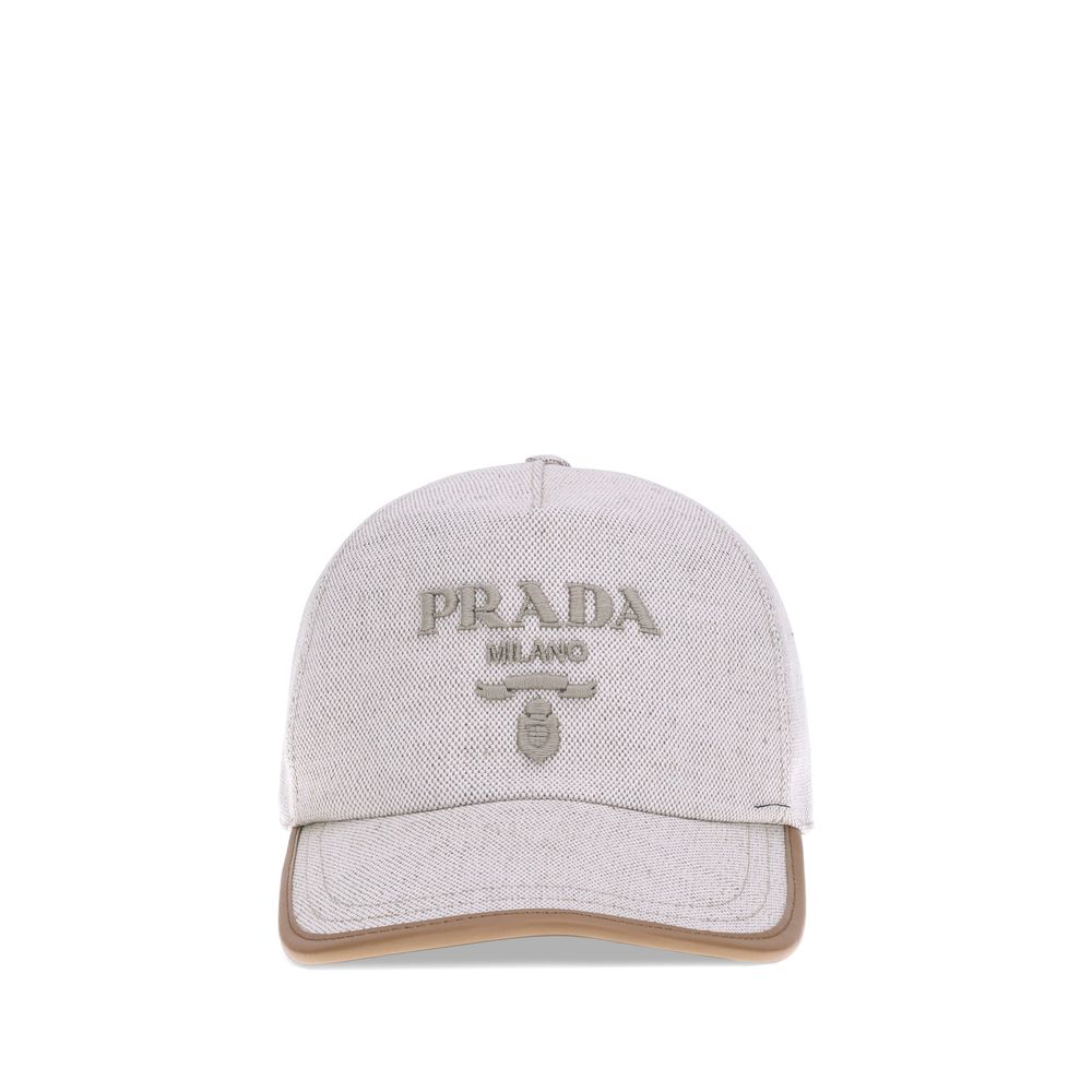 Boné de beisebol com logotipo da Prada