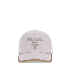 Boné de beisebol com logotipo da Prada