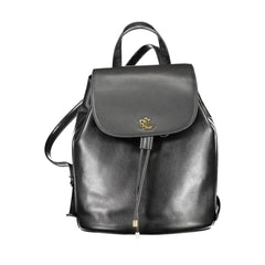 Mochila Ralph Lauren de couro preta
