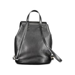 Mochila Ralph Lauren de couro preta