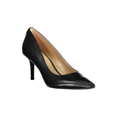 Sapato baixo de couro preto Ralph Lauren