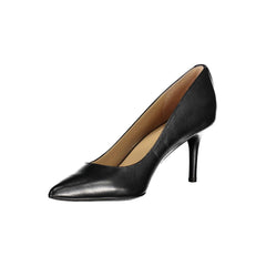 Sapato baixo de couro preto Ralph Lauren