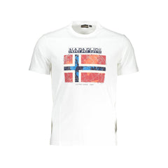 Camiseta branca de algodão Napapijri