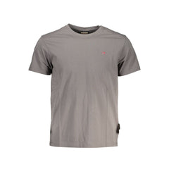 Camiseta de algodão cinza Napapijri
