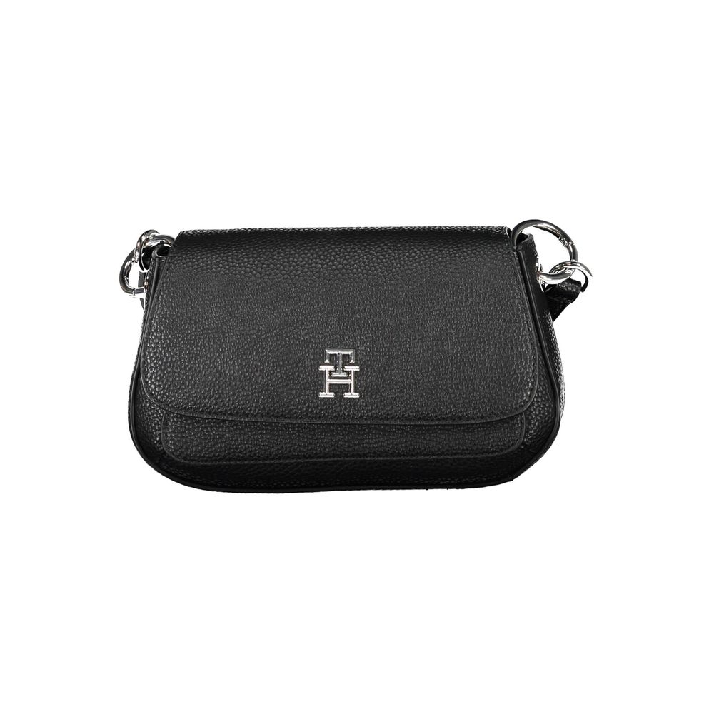 Bolsa Tommy Hilfiger Preta de Polietileno