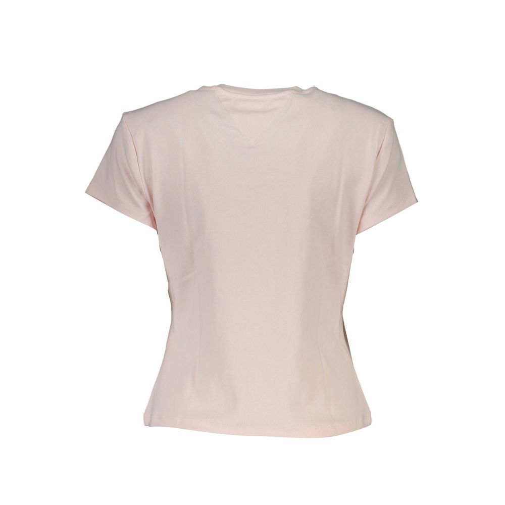 Tommy Hilfiger Tops e camiseta de algodão rosa