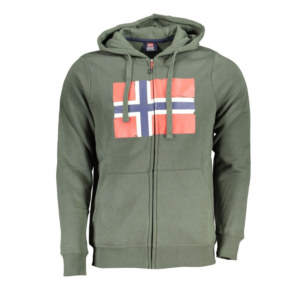 Suéter de algodão verde Noruega 1963