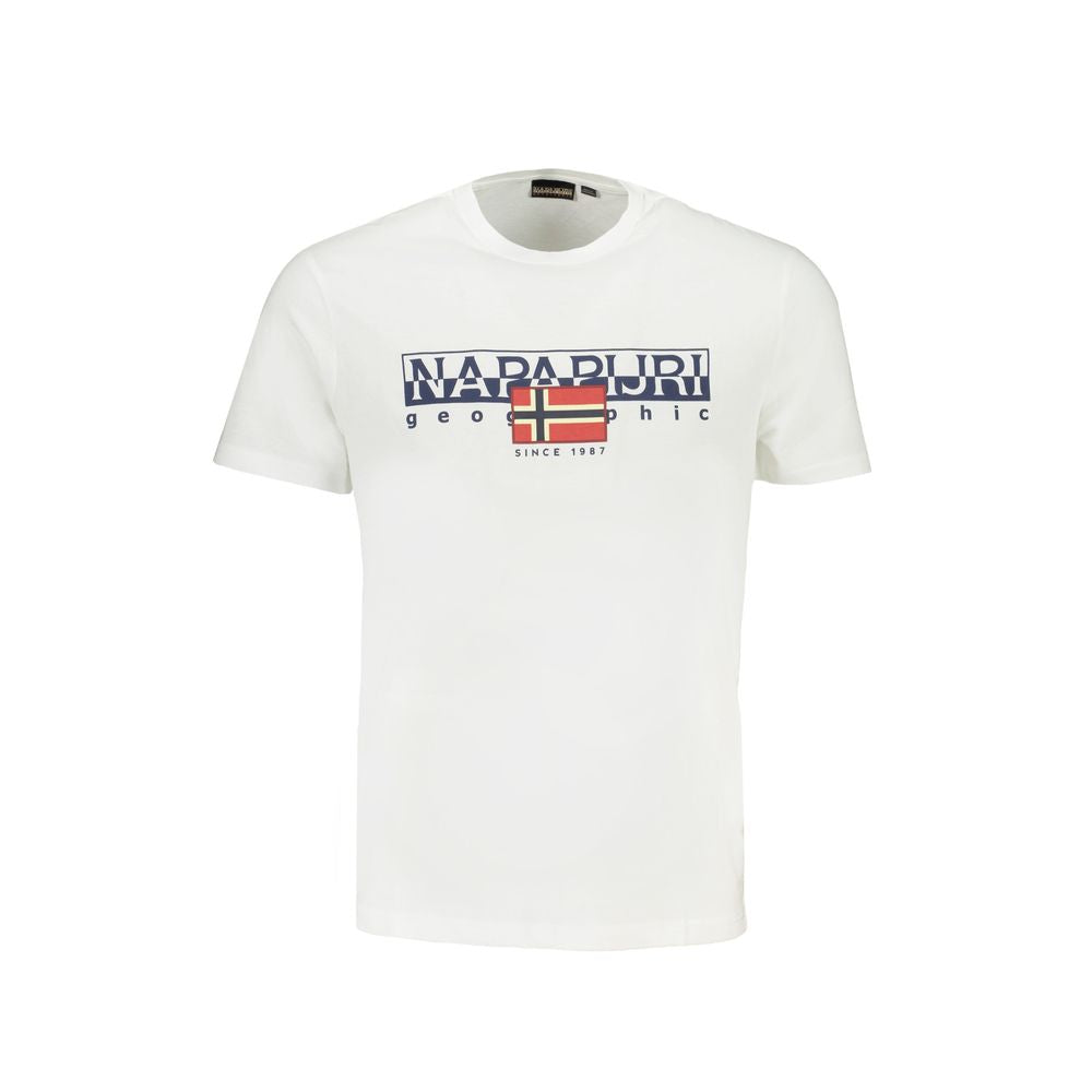 Camiseta branca de algodão Napapijri