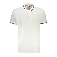 Camisa polo branca de algodão Tommy Hilfiger