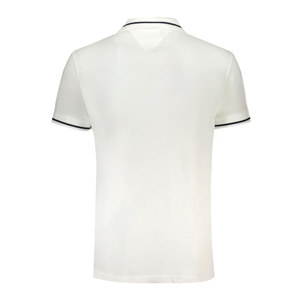 Camisa polo branca de algodão Tommy Hilfiger
