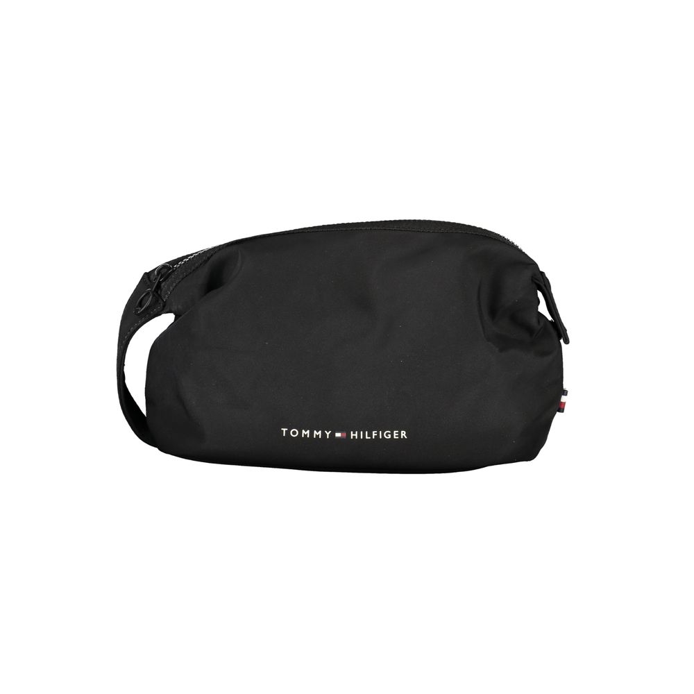 Acessório de couro de poliéster preto Tommy Hilfiger