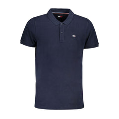 Camisa polo de algodão azul Tommy Hilfiger