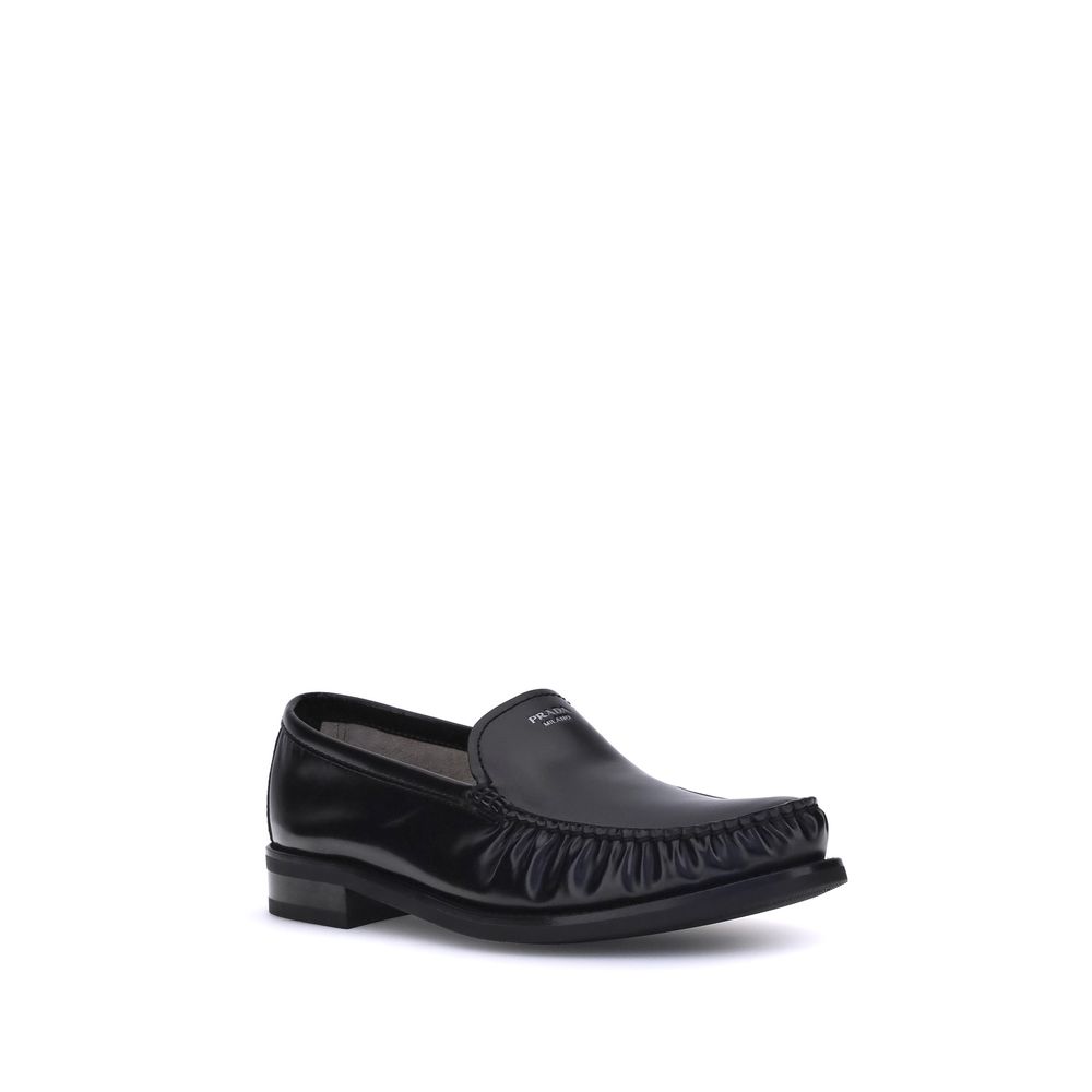 Mocassins Prada de couro escovado