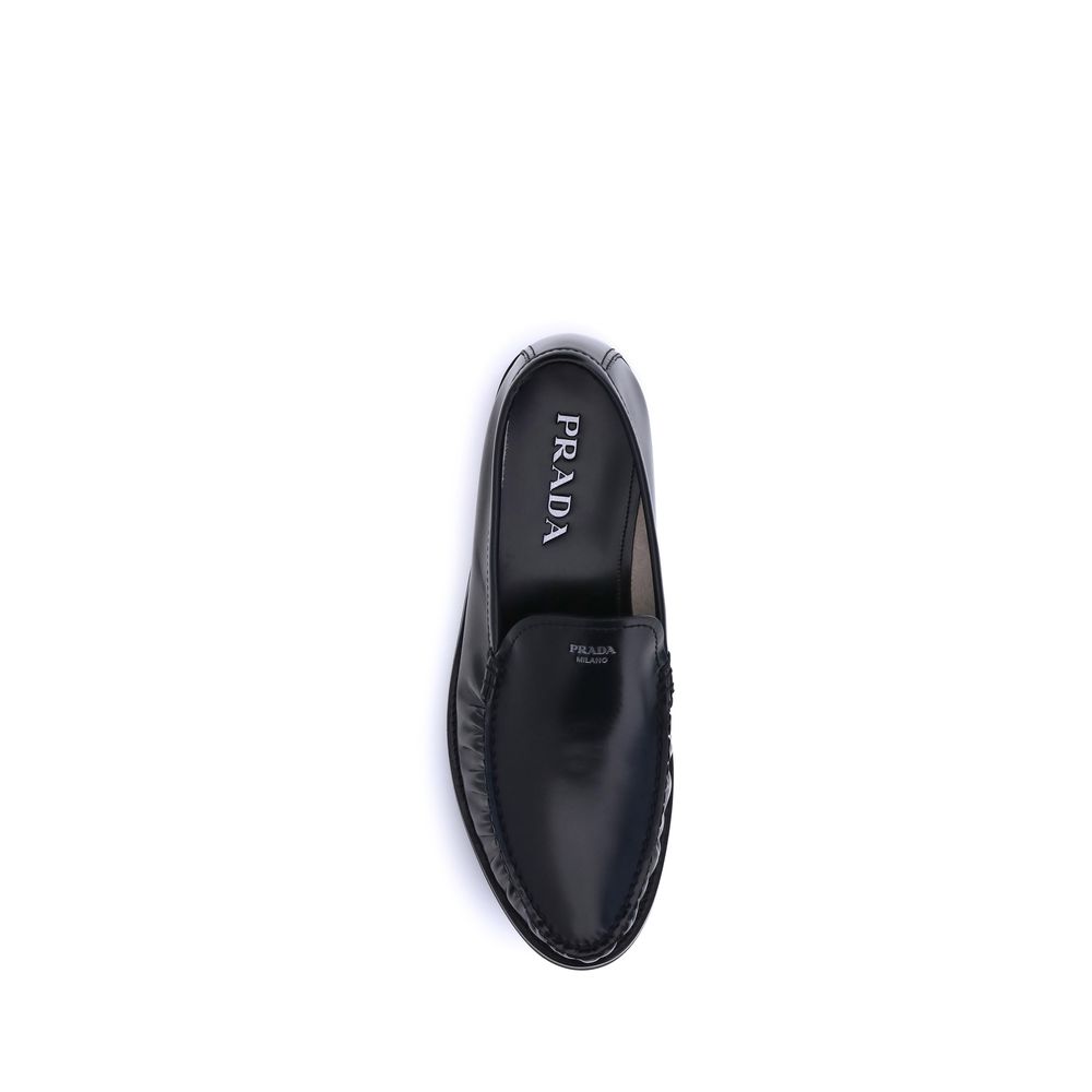 Mocassins Prada de couro escovado