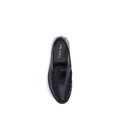 Mocassins Prada de couro escovado