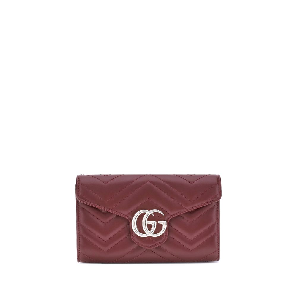 Carteira Gucci GG Marmont com Corrente