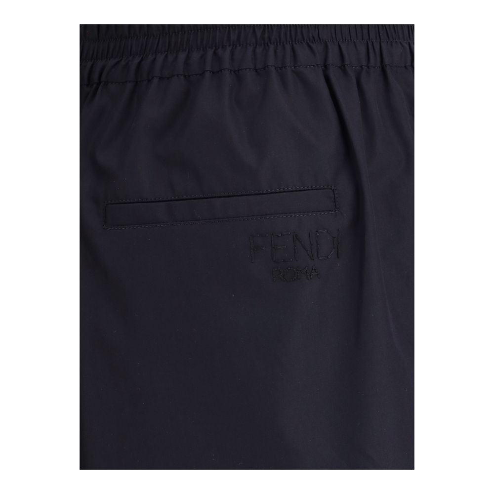 Shorts com logotipo da Fendi