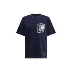 Camiseta Fendi com bolso estampado de bandana