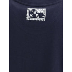 Camiseta Fendi com bolso estampado de bandana