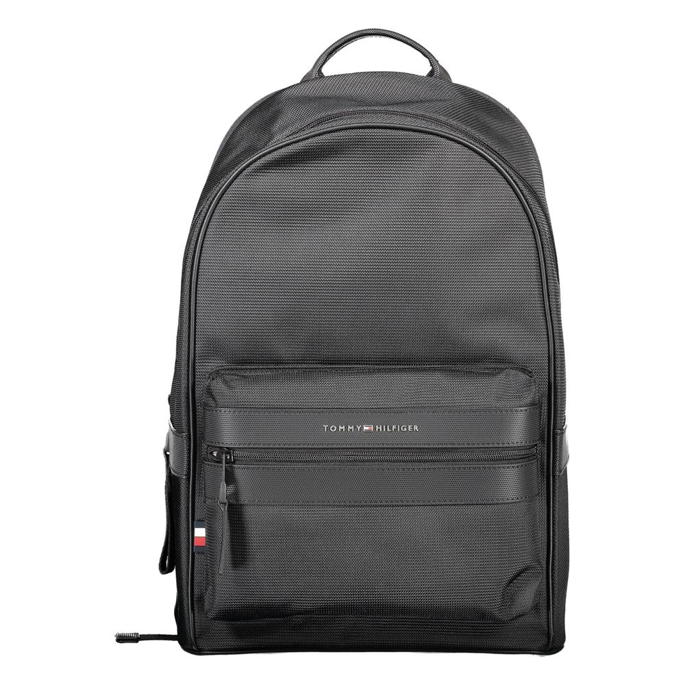 Mochila Tommy Hilfiger de poliéster preta
