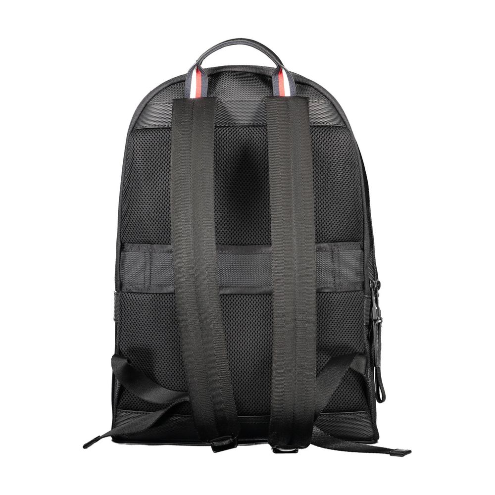 Mochila Tommy Hilfiger de poliéster preta