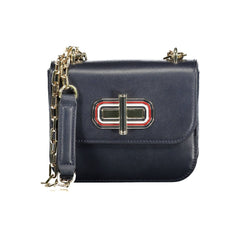 Bolsa de couro azul Tommy Hilfiger