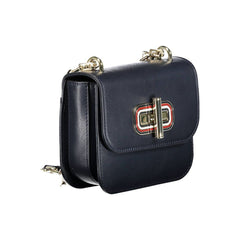 Bolsa de couro azul Tommy Hilfiger