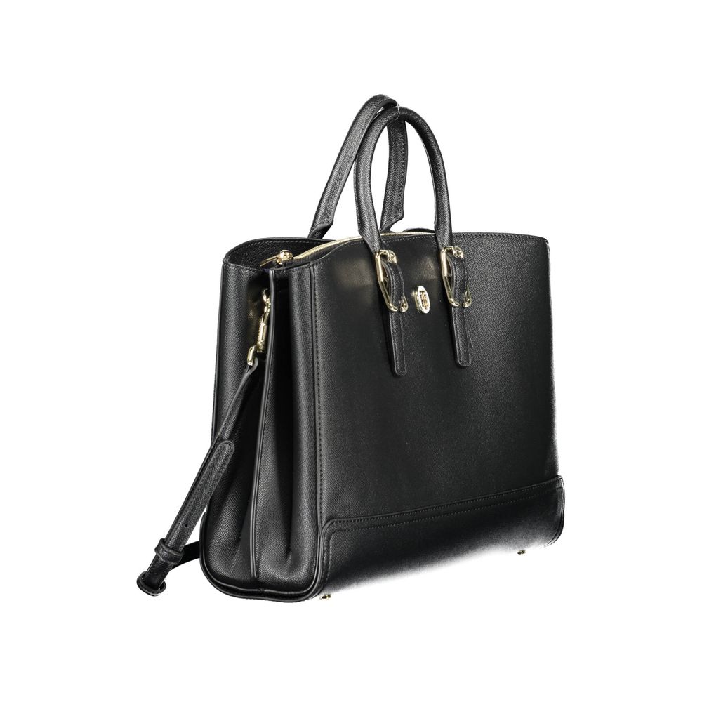 Bolsa Tommy Hilfiger Preta de Polietileno