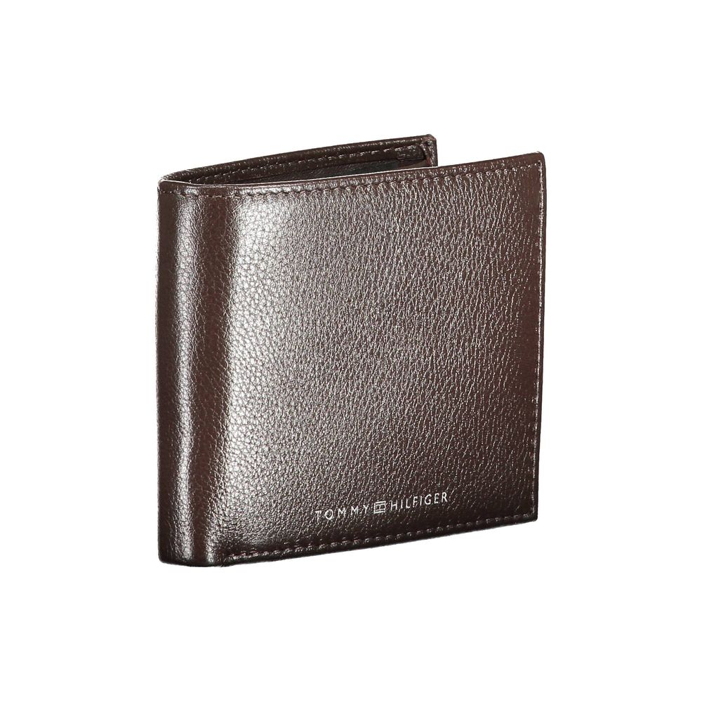Carteira de couro marrom Tommy Hilfiger