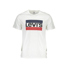 Camiseta branca de algodão Levi's