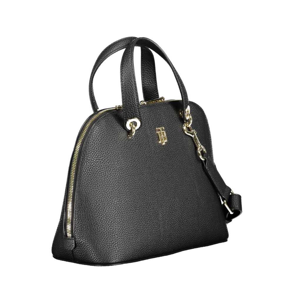 Bolsa Tommy Hilfiger Preta de Polietileno