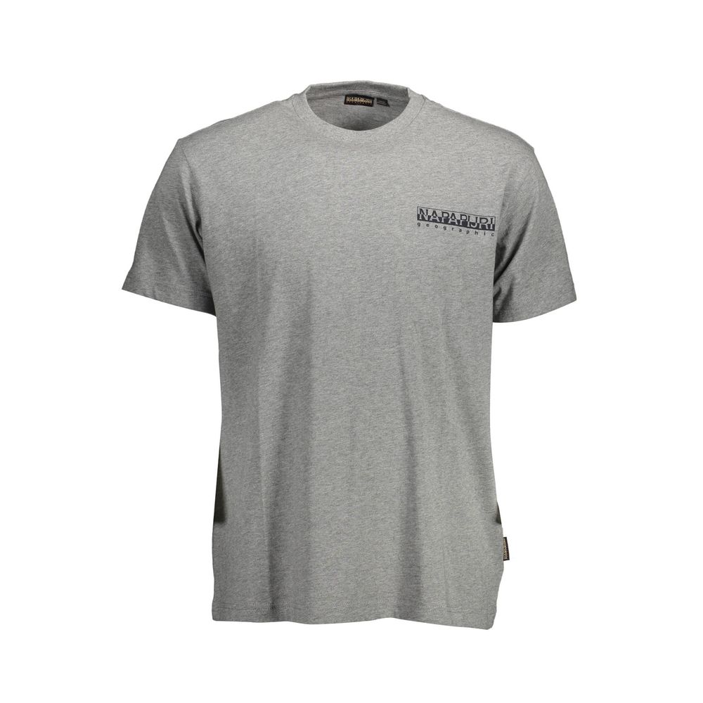 Camiseta de algodão cinza Napapijri