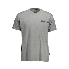 Camiseta de algodão cinza Napapijri