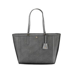 Bolsa de couro preta Ralph Lauren
