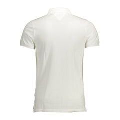 Camisa polo branca de algodão Tommy Hilfiger