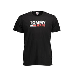 Camiseta Tommy Hilfiger preta de algodão