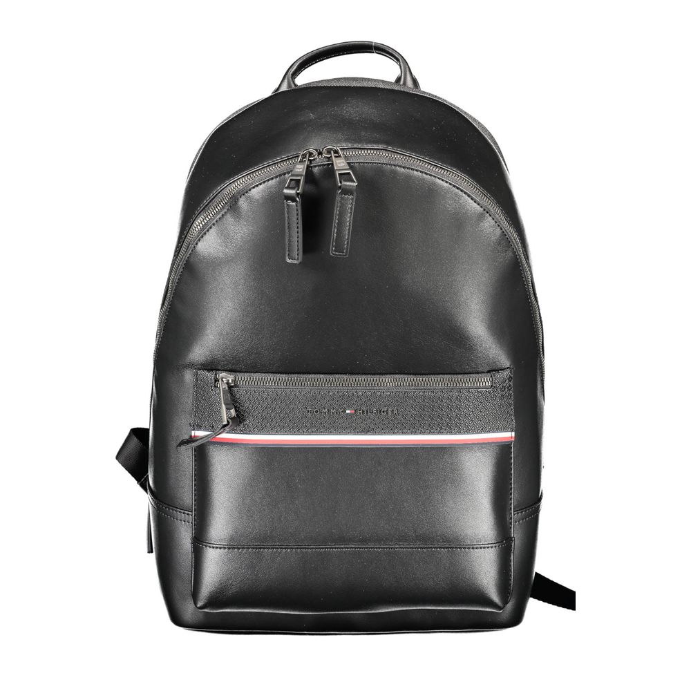 Mochila Tommy Hilfiger de poliéster preta