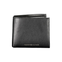 Carteira de couro preta Tommy Hilfiger