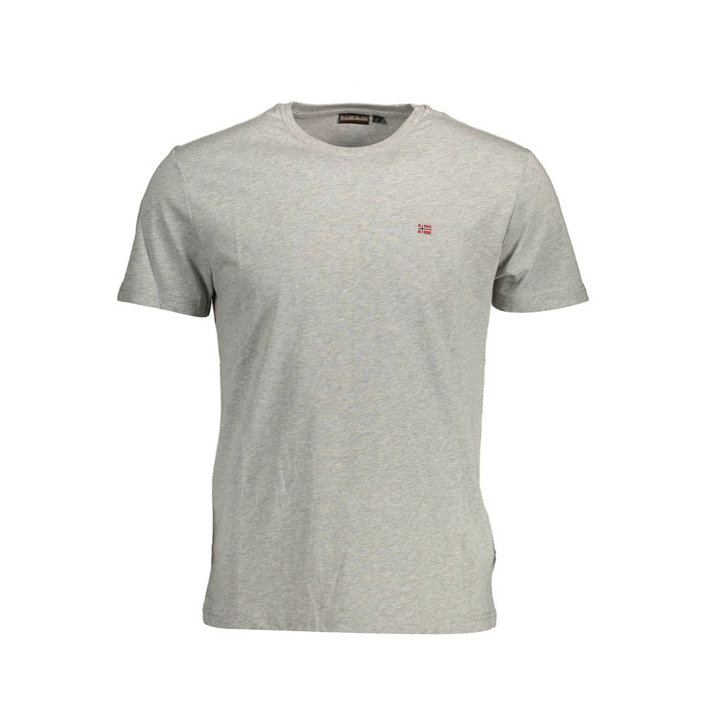 Camiseta de algodão cinza Napapijri