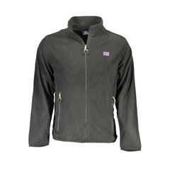 Suéter preto de poliéster da Noruega, 1963