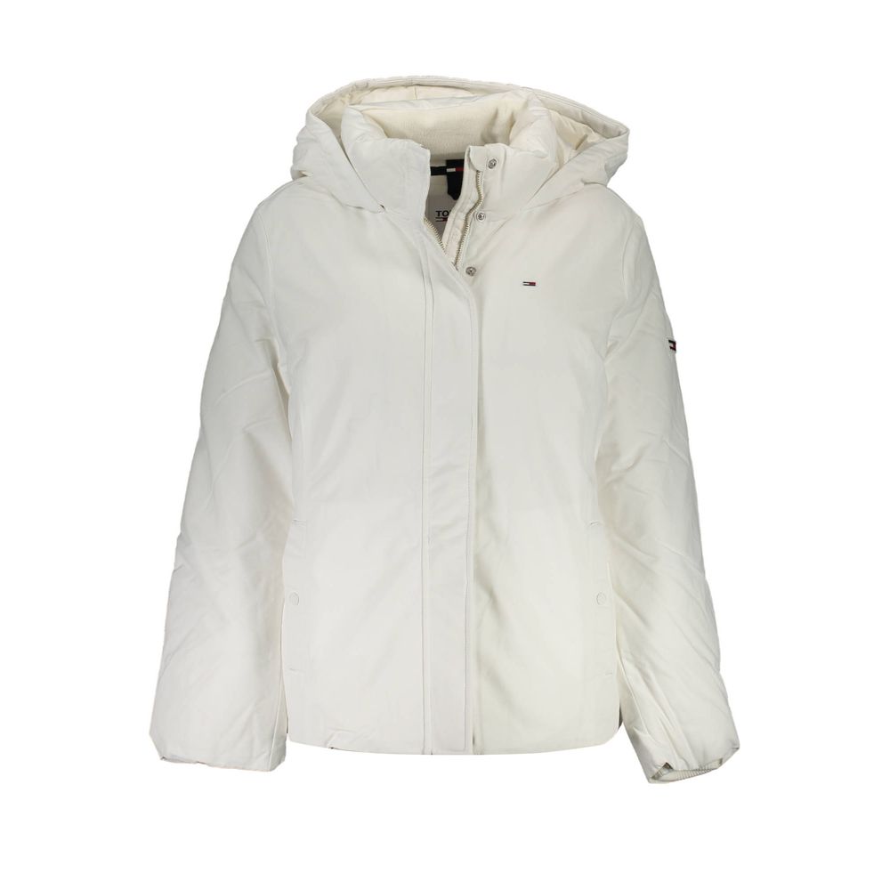 Jaquetas e casacos de poliamida branca Tommy Hilfiger