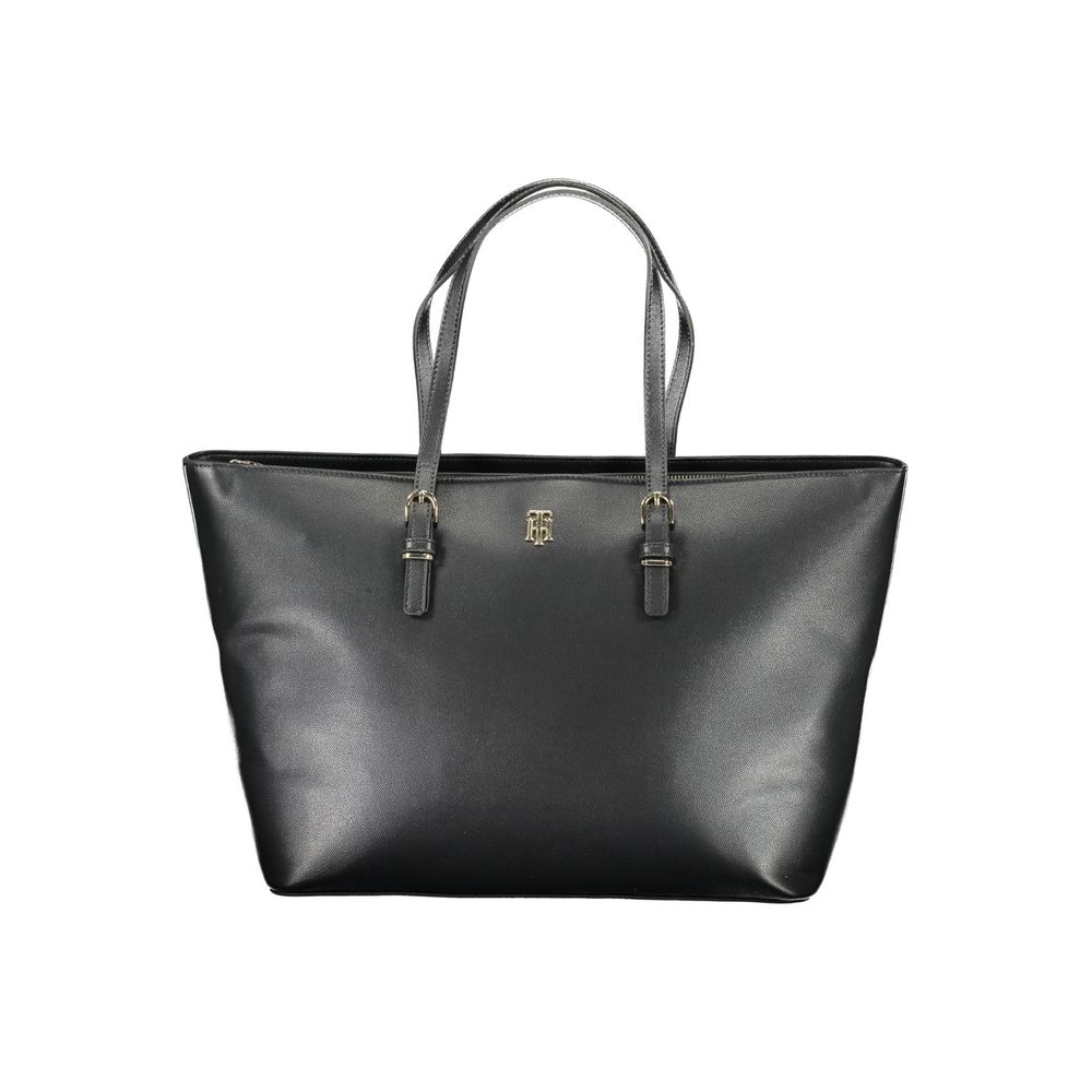 Bolsa Tommy Hilfiger Preta de Polietileno