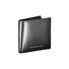 Carteira de couro preta Tommy Hilfiger