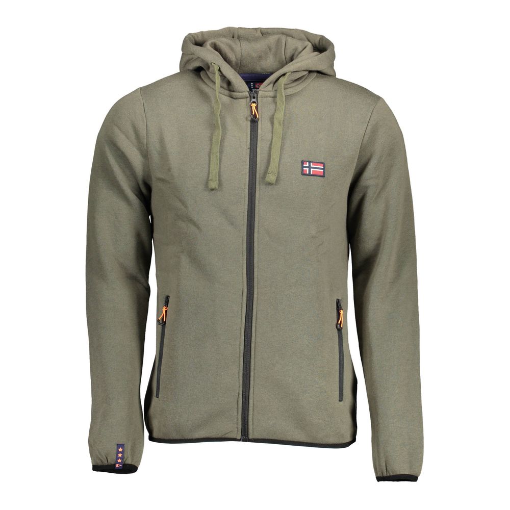 Suéter de algodão verde Noruega 1963