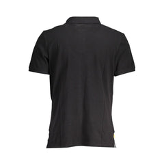 Camisa polo de algodão preta Timberland
