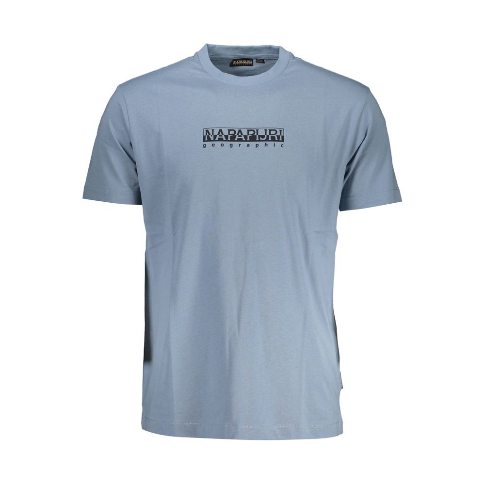 Camiseta de algodão azul Napapijri