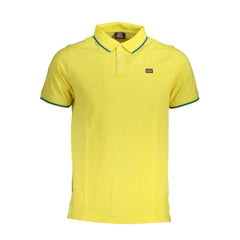 Camisa polo amarela de algodão da Noruega 1963