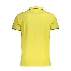 Camisa polo amarela de algodão da Noruega 1963